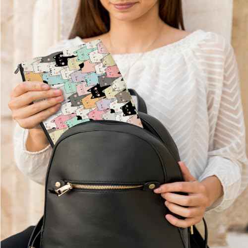 Cute Cats Makeup Bag Cat Gifts Cat Lover Gifts for Women Cats Stuff Decor Kawaii Animal Christmas Birthday Gifts for Women Animal Pet Owner Girl Daughter Best Friend Her Sister Travel Toiletry Bag