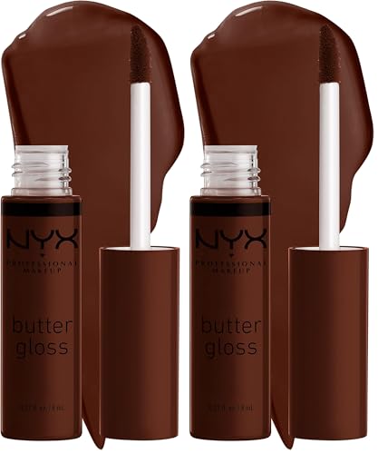 NYX PROFESSIONAL MAKEUP Butter Gloss Brown Sugar, Non-Sticky Lip -
