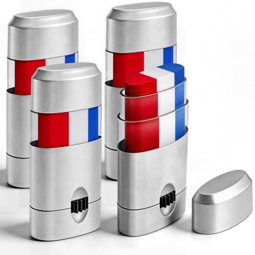 USA Patriotic Face Paint Stick Set - 4 Pack Red, White & Blue