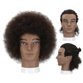 Afro Kinky Curly Male Mannequin Head with Stand
