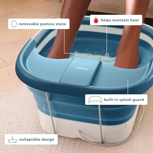 Collapsible Foot Spa with Heat Maintenance & Pumice Stone