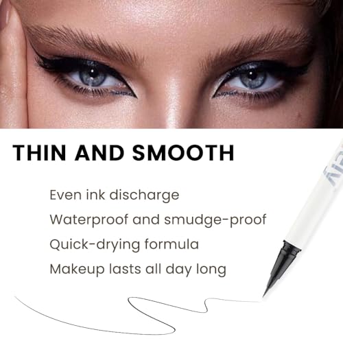 Eyebrow Stencil Kit with Pencil and Pomade - 10 Designs, Ebony