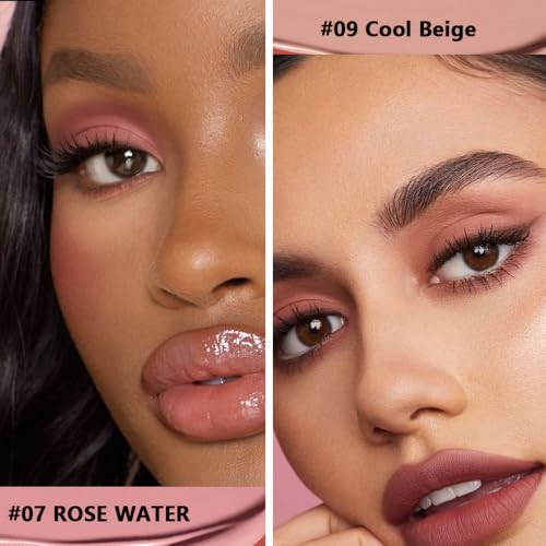 Rose Water Liquid Eyeshadow 2-Pack - Waterproof Matte Finish