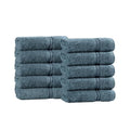 Superior Egyptian Cotton 10-Piece Face Towel Set , Small Towels For Facial, Spa, Quick Dry, Absorbent Towels, Bathroom Accessories, Guest Bath, Home Essentials, Washcloth, Airbnb, Sapphire