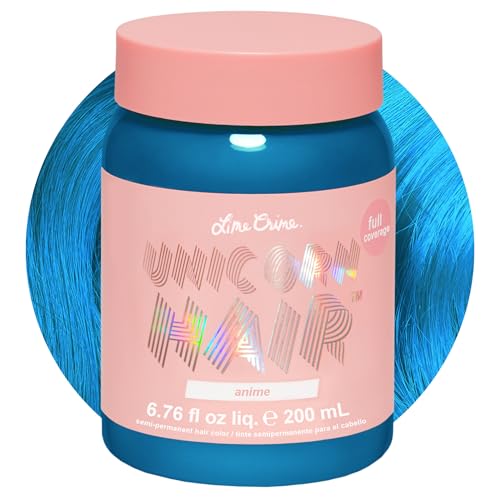 Lime Crime Unicorn Hair Dye Anime Candy Blue Semi-Permanent