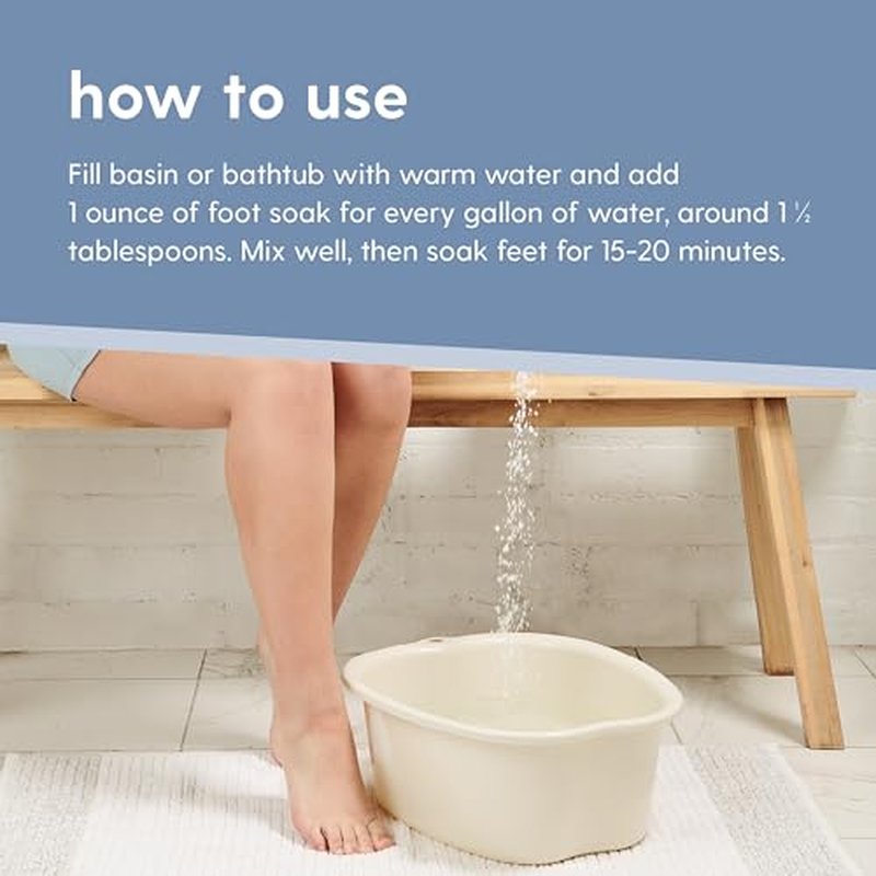 Sore Muscle Foot Soak with Magnesium & Arnica - 16 oz | Relaxing Bath Salts for Tired Feet