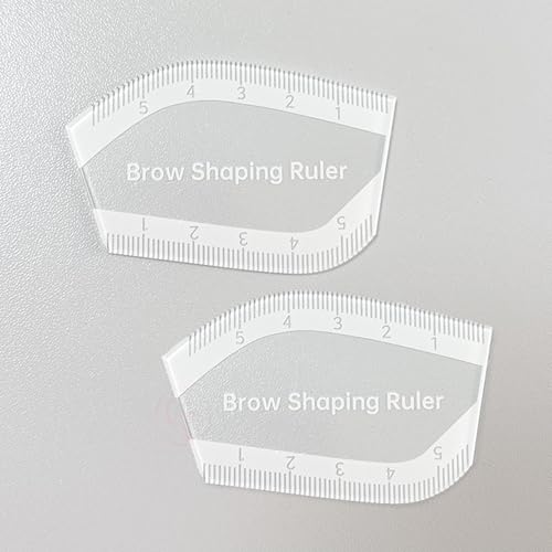 3pcs Eyebrow Mapping Ruler Set - Teardrop, Leaf & Half Leaf