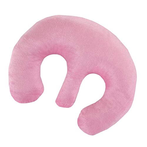 FRECI Breast Support Pillow for Massage & Spa, Comfortable Pink Feminine Bolster, 24x34.5cm