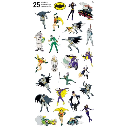 Batman Temporary Tattoo Party Favors Set - 75 Tattoos & 3 Sticker Packs