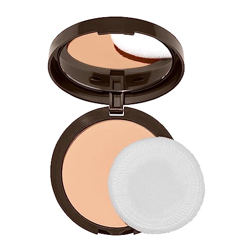 Covergirl Clean Invisible Pressed Powder, Lightweight, Breathable, Vegan Formula, Buff Beige 125, 0.38oz (Pack of 2)