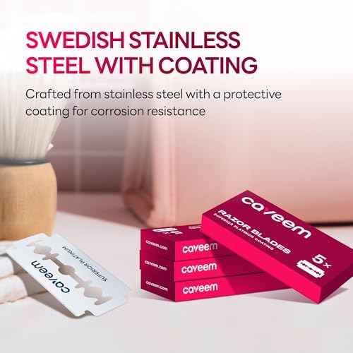 60 Count Double-Edge Safety Razor Blades, Replacement Razor Refills for Shaving, Stainless Steel Blades for All Standards Double-Edge Razor