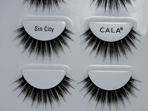 CALA 3D Faux Mink Lashes Sin City - 4 Pack