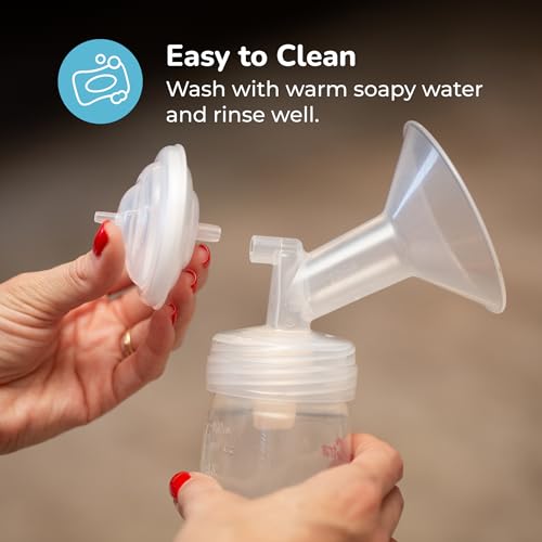 Spectra 24mm Breast Pump Flange & Bottle Accessory Kit (2-Pack)