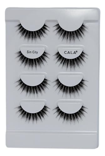 CALA 3D Faux Mink Lashes Sin City - 4 Pack