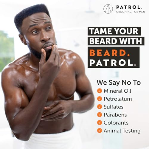 Bump Patrol Beard Patrol Beard Wash for Men ? Natural Men's Facial Hair Shampoo & Conditioner in One, Sulfate-Free Mustache Cleanser and Moisturizing Soap, Forest Scent - 4 fl oz - Pack 1