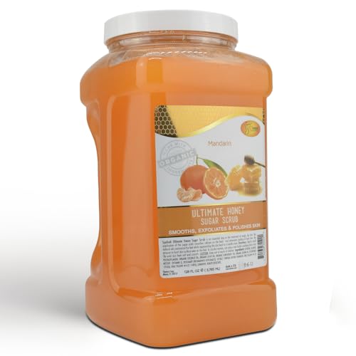 SPA REDI - Sugar Body Scrub, Mandarin Honey, 128 Oz, Exfoliating, Moisturizing, Hydrating and Nourishing, Glow, Polish, Smooth and Fresh Skin - Body Exfoliator