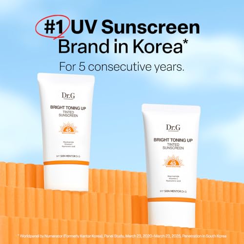 Dr. G Bright Toning Up Tinted Sunscreen SPF 45 - Lightweight Matte Finish