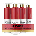 Olay Body Lotion for Women, Age Defying & Hydrating Dry Skin with Niacinamide 17 fl oz (Pack of 4)