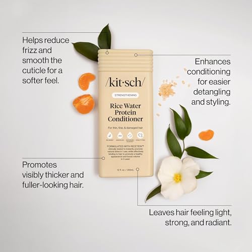 Kitsch Strengthening Rice Water Conditioner for Fine Hair - 12.3 oz