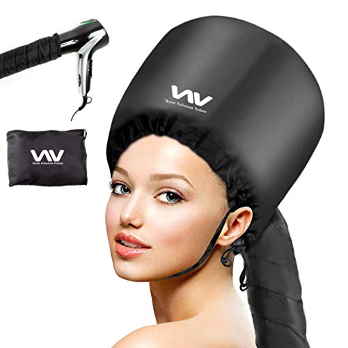 Bonnet Hood Hair Dryer Attachment - Adjustable Soft Dryer Bonnet Cap