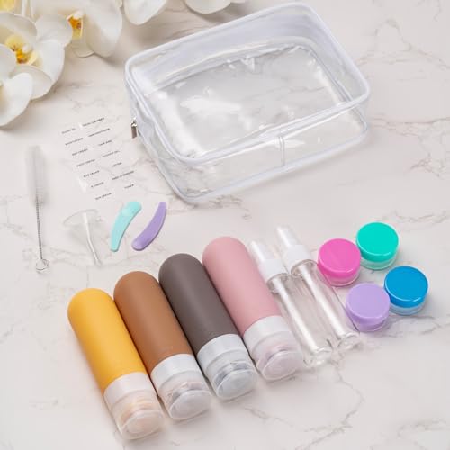 16-Pack TSA Approved Travel Bottles Set with Leakproof Containers