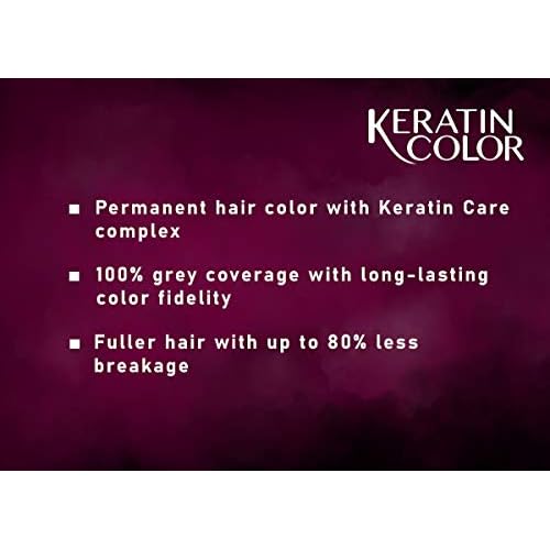 Schwarzkopf Keratin Color Permanent Hair Color Cream, 4.3 Red Velvet Brown