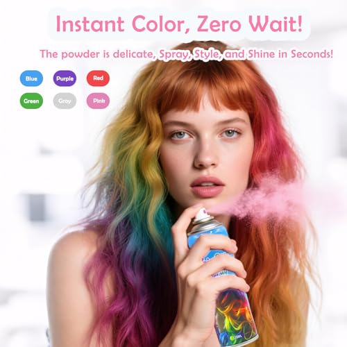 Purple Temporary Hair Spray - Washable, Non-Toxic (120ml)