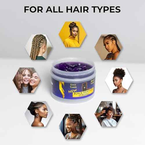 Edge Control Flexible Strong Hold For Natural and Relaxed Hair, Excellent Braiding Gel - Natural Instant 4C Edge Control.