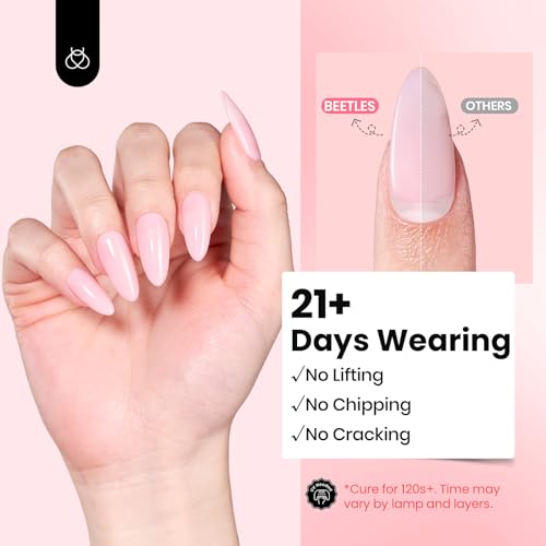 Beetles Pink Builder Gel for Nails 0.53 oz HEMA-Free 9-in-1 Sculpting Gel