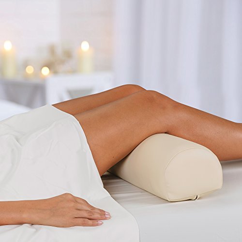 EARTHLITE 3/4 Round Massage Bolster Pillow - Durable PU Support Cushion