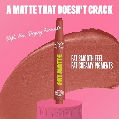 NYX Fat Matte Lipstick - Rose Robe (Rose Nude)