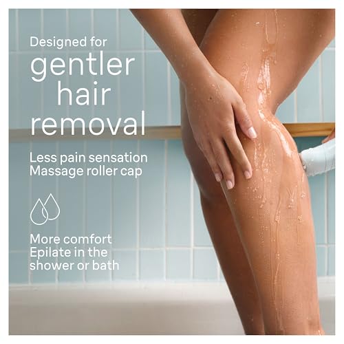 Cordless Epilator for Women, Hair Removal Device with Shaver & Trimmer, Wet & Dry, SE5-041