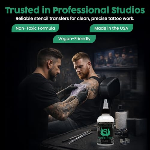 Stencil Stuff Tattoo Stencil Transfer Gel 4oz - Fast-Drying, Vegan-Friendly, Long-Lasting