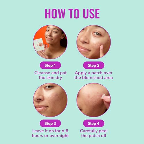 Good Molecules Pimple Patches for Face, 60 Pack ? Ultra-Thin Hydrocolloid Acne & Zit Patches, Invisible Under Makeup, Clinically Tested Acne Spot Treatment