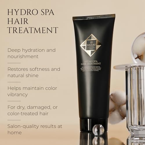 HADAT Hydro Spa Hair Treatment ? Professional Hair Mask for Deep Moisturizing Repair and Shine ? Macadamia Oil ? Salon Quality for Dry Damaged Color-Treated Hair ? Israeli Haircare (8.45 Fl Oz)