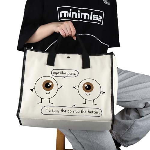 G2TUP Eye Doctor Gift Eye Like Puns Makeup Bag Optometrist Ophthalmologist Cosmetic Bag Optician Gift Optometry Zipper Travel Bag (Eye Like Puns TT)