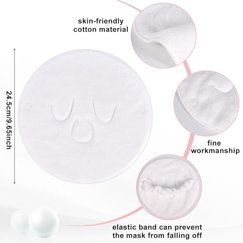 4-Pack Reusable Hot Cold Compress Facial Towels for Spa Skin Care