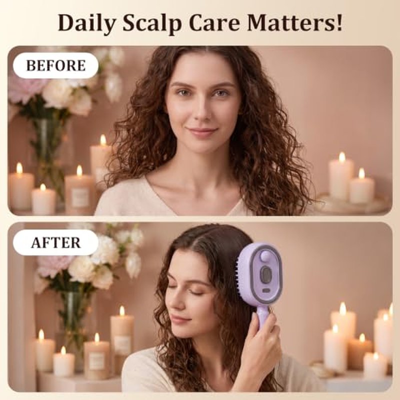 3-in-1 Electric Spray Massage Comb for Detangling & Styling