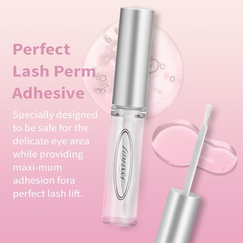 Eyelash Lift Kit Lash Perm Kit Natural Curling Lifting, with Detailed Instruction Lash Lift Complete Set for Women, Beginners, Salon Use (Adhesive)