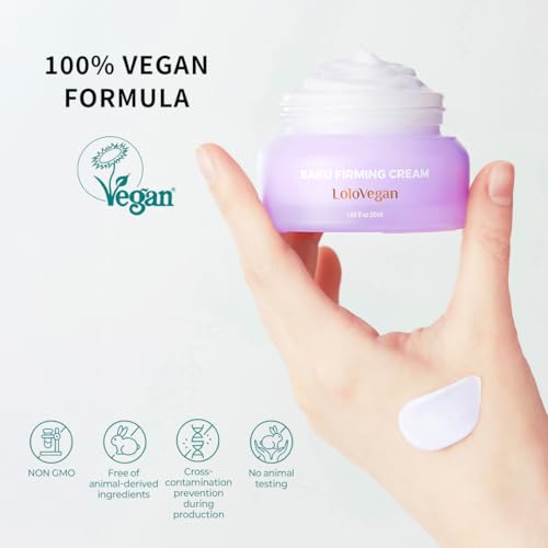 Baku Firming Cream ? Facial Cream with Bakuchiol, Niacinamide, 9 Vegan Peptides, Adenosine & Centella Asiatica for Firming, Brightening and Pore Tightening, Vegan (1.69 fl.oz/ 50 ml)