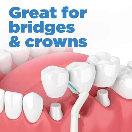 GUM Proxabrush Go-Betweens Refills - Wide - Compatible with GUM Permanent Handle - Reusable Interdental Brushes - Soft Bristled Dental Picks, 8 Count(Pack of 6)