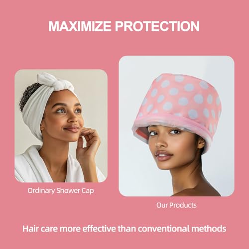 Electric Hair Steamer Cap with Temperature Control