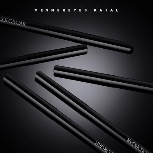 Colorbar Mesmer Eyeliner - Waterproof Black Eyeliner Pencil - Vibrant Make Up with Even Color Pay-Off - Soft and Creamy Texture - 0.01 oz