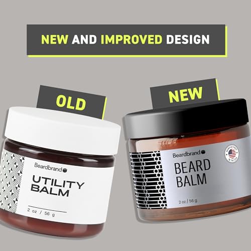 Beard Balm for Men - Travel Pack - Supports Thicker Beard, Pearl Snap Scent, Natural Ingredients Butter Reduces Dryness & Enhances Look - 2 oz