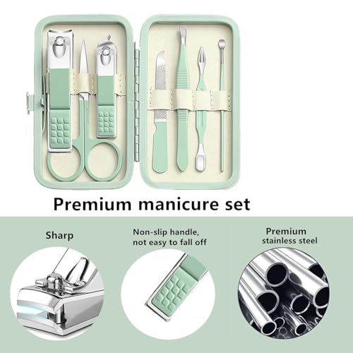 7-Piece Manicure Set with Nail Clippers and Travel Case