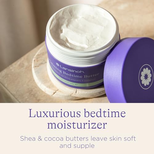 Lansinoh Magnesium Bedtime Body Butter for Pregnant Women, 7 oz