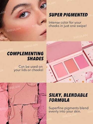 SHEGLAM Sweet Cheeks Blush Trio - High Pigment Powder