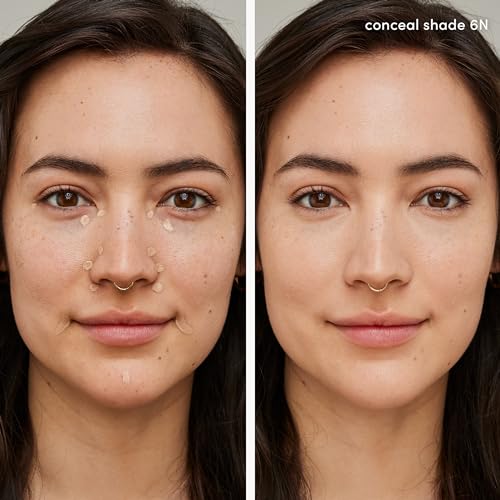 Jane Iredale PureMatch Liquid Concealer, Lightweight, Creamy Formula with Medium Coverage Conceals, Brightens, & Defines, Soft Matte Finish, Long-Wear