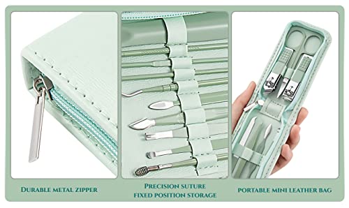 7-Piece Stainless Steel Manicure Set Travel Kit with Zipper