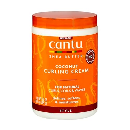 Cantu Shea Butter for Natural Hair Coconut Curling Cream, 25 Ounce